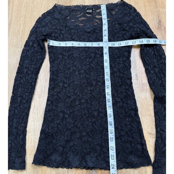 Y2K Moda International Black Goth Dark Fairycore Dark Romantic Lace Long Sleeve - Picture 3 of 6